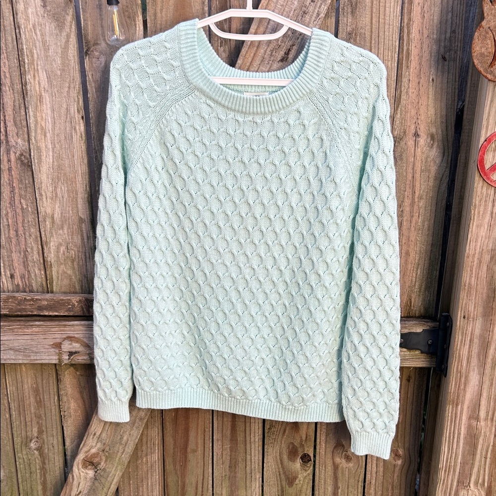 Old Navy Light Green Textured Sweater